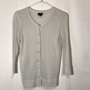 Talbots Gray Sweater Cardigan Size XS
